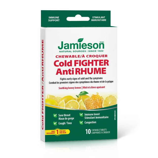 Jamieson Cold Fighter Chewable Tablets, 10 Count