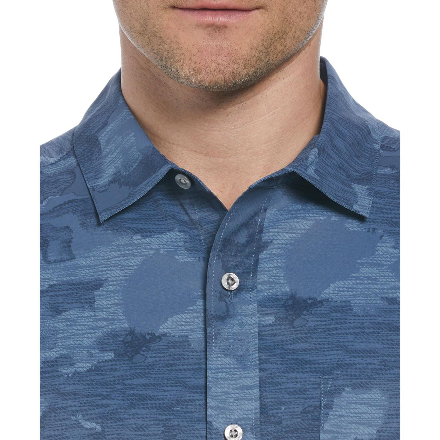 PGA TOUR APPAREL Chemise de golf à imprimé ciel abstrait pour hommes