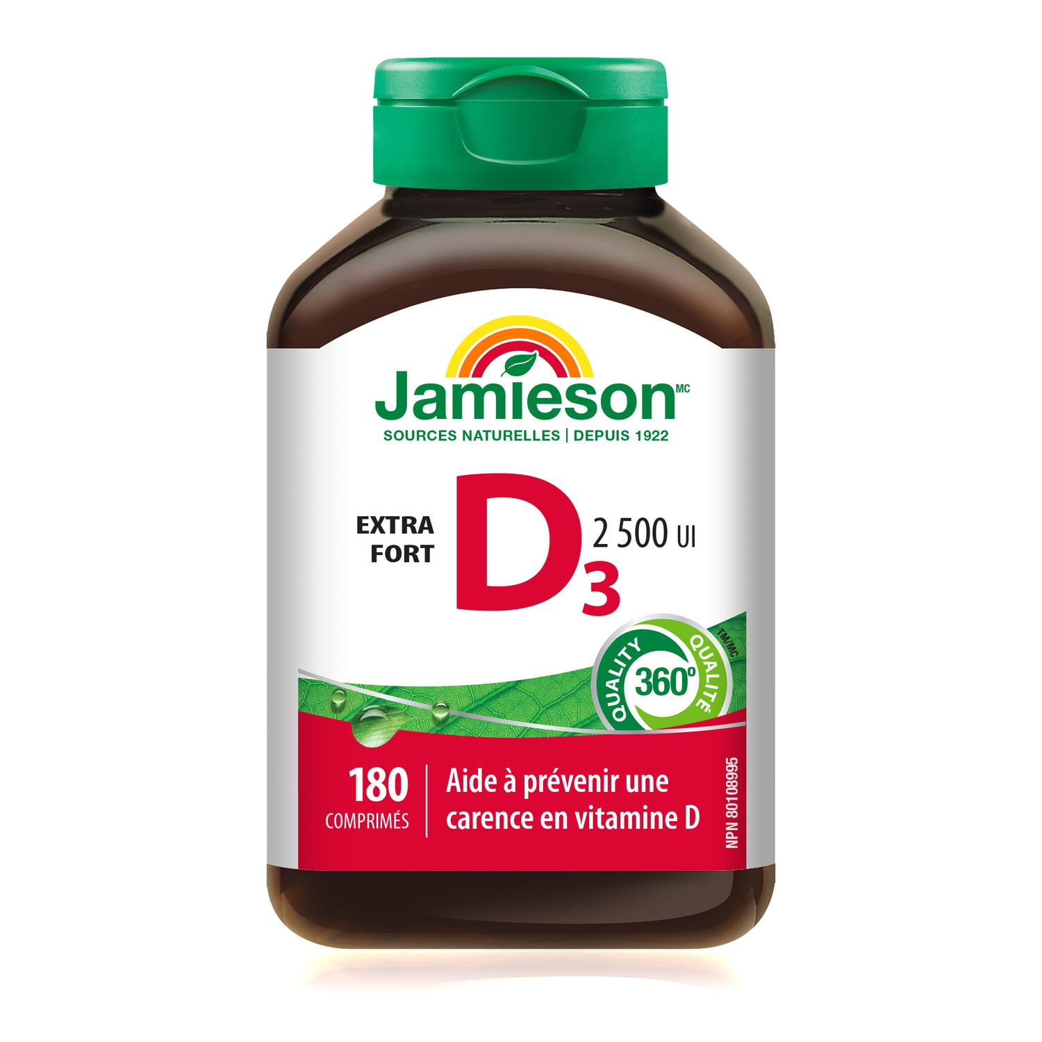 Jamieson Vitamin D3 2,500IU, 180 Tablets