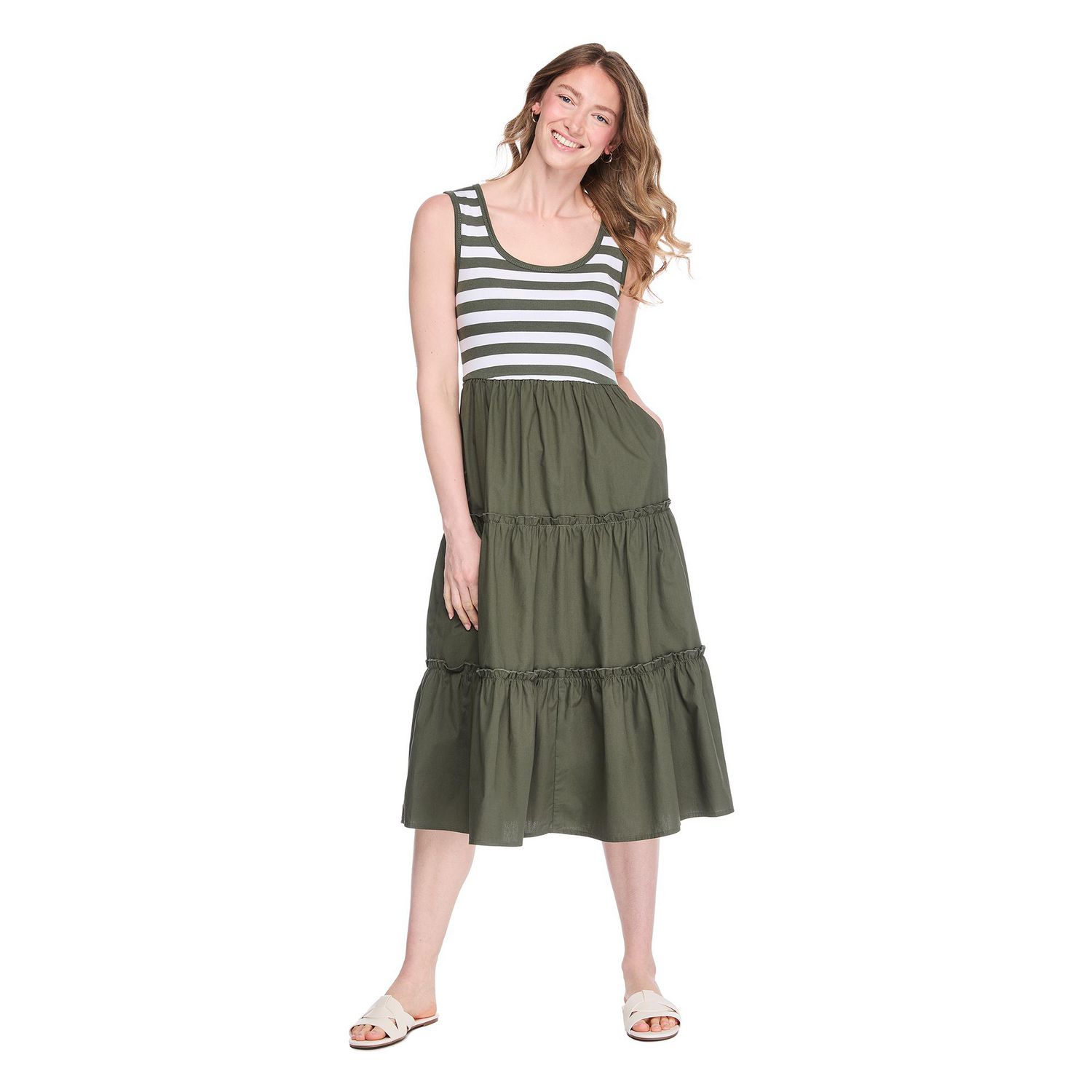 Robe longue étagée George pour femmes