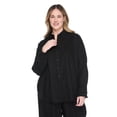 thumbnail image 1 of Lane Bryant Women's Plus Linen-Blend Button-Up Shirt, 1 of 6