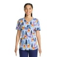 thumbnail image 1 of Scrubstar Women's Country Stroll V-Neck Print Scrub Top, 1 of 4