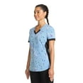 thumbnail image 3 of Scrubstar Women's Leopard Hearts V-Neck Print Scrub Top, 3 of 4