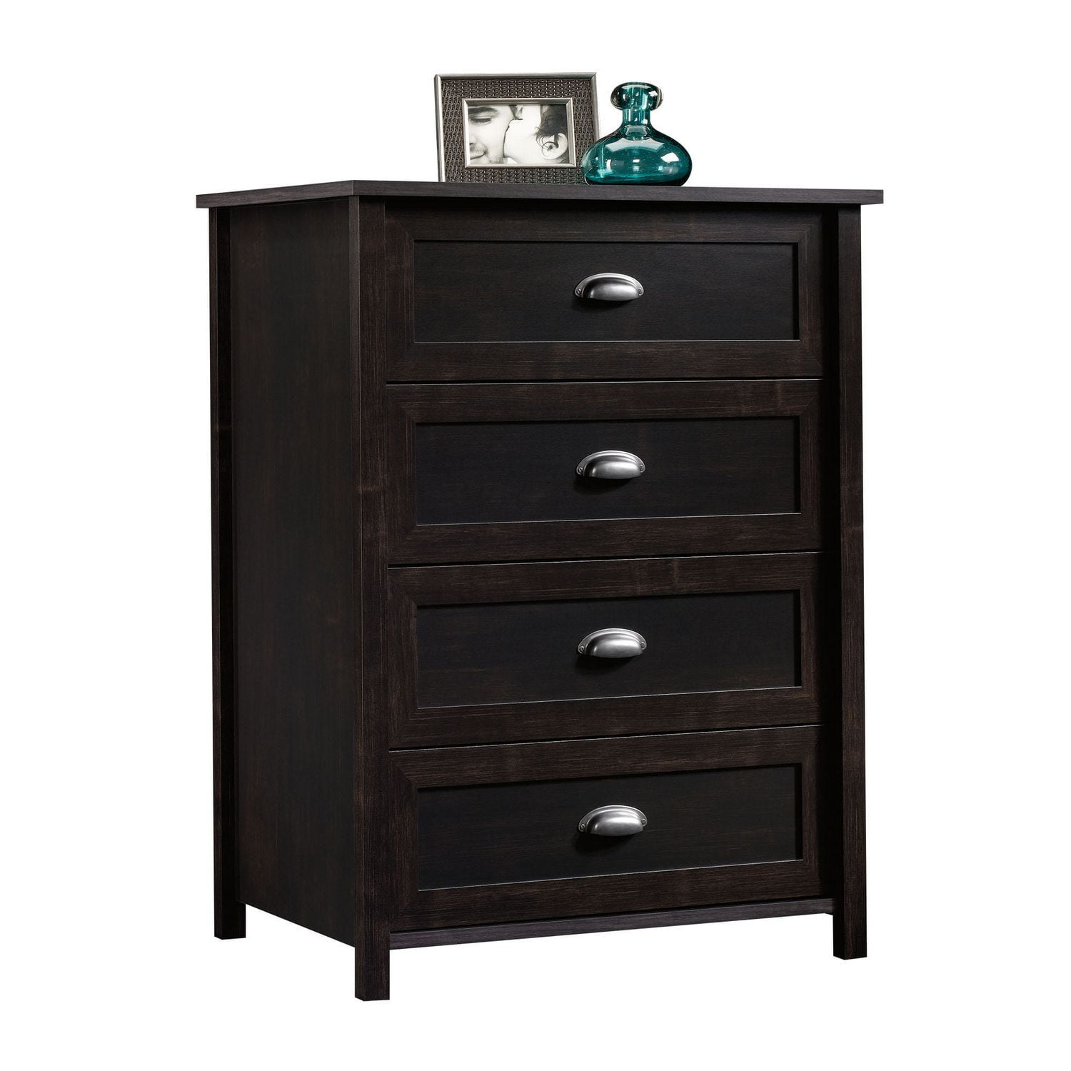 Sauder 4 Drawer Chest Estate Black Finish 415844 Walmart Canada