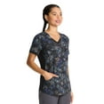 thumbnail image 2 of Scrubstar Women's Pastel Garden V-Neck Print Scrub Top, 2 of 4