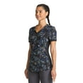 thumbnail image 3 of Scrubstar Women's Pastel Garden V-Neck Print Scrub Top, 3 of 4