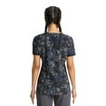 thumbnail image 4 of Scrubstar Women's Pastel Garden V-Neck Print Scrub Top, 4 of 4