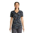 thumbnail image 1 of Scrubstar Women's Pastel Garden V-Neck Print Scrub Top, 1 of 4