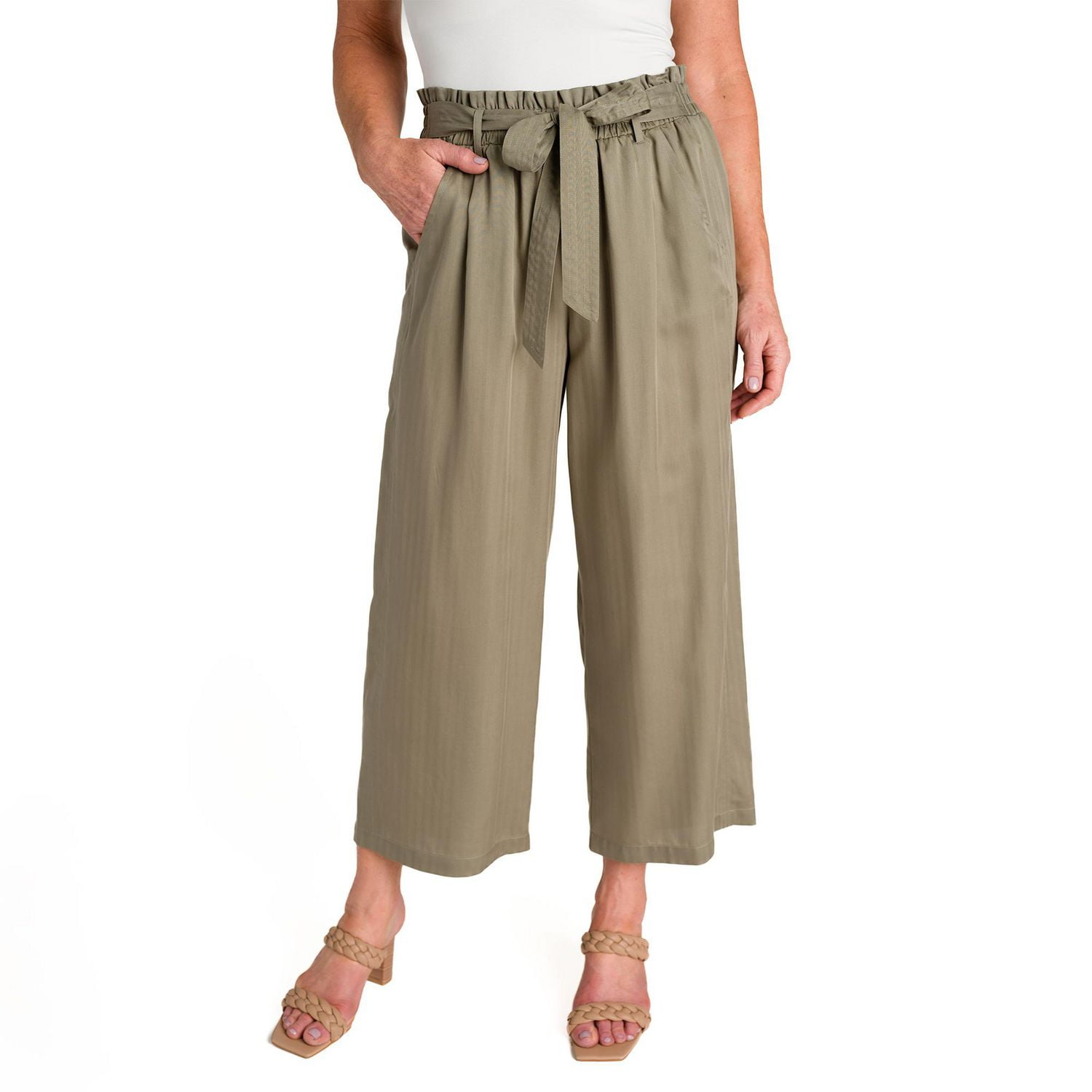 IVY Women's Cropped Palazzo Pant