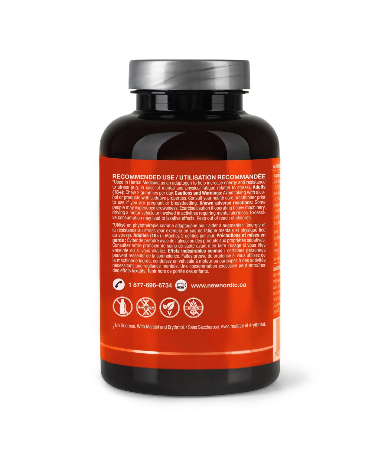 New Nordic, Ashwagandha™ Gummies, 60 count, Peach/Mango Flavour, Stress and Anxiety Gummy Supplement