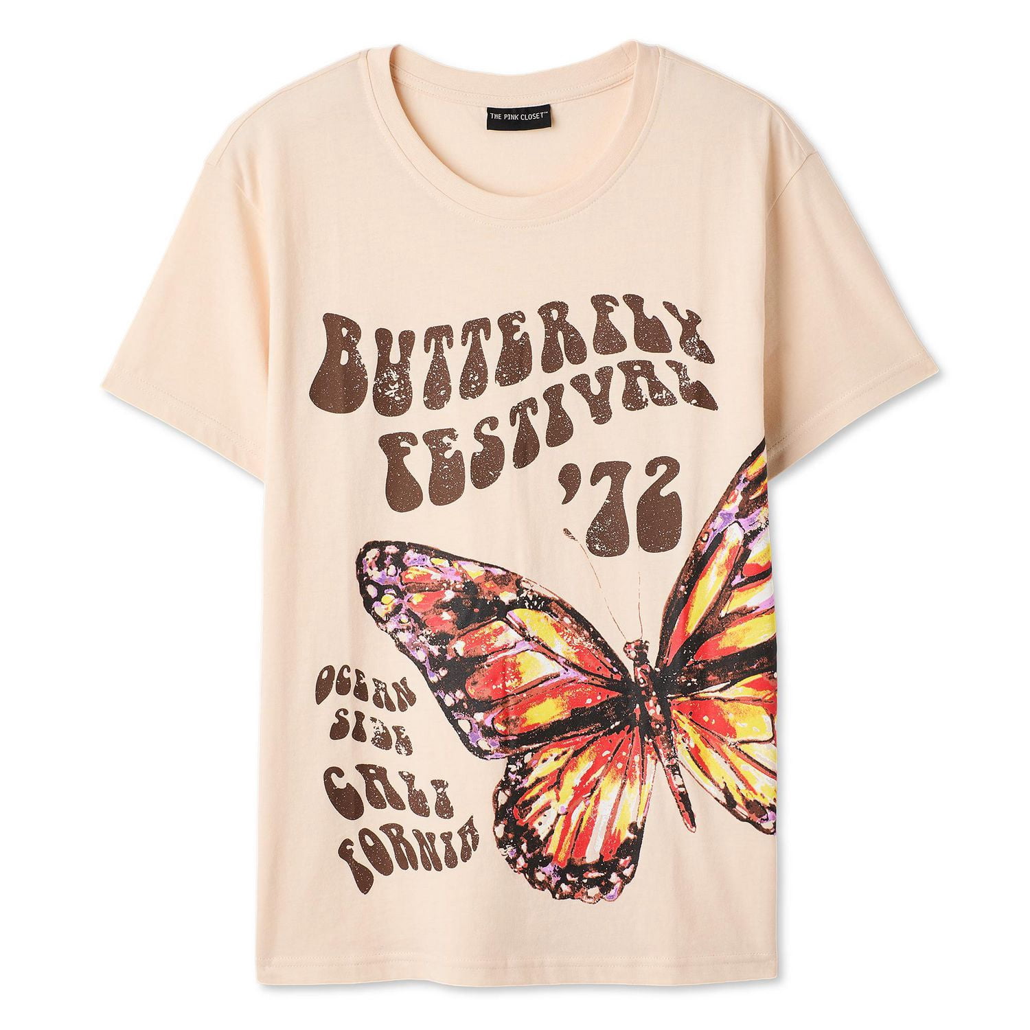 T-shirt coupe garçonne The Pink Closet pour femmes