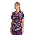 thumbnail image 3 of Scrubstar Women's Alien Amore V-Neck Print Scrub Top, 3 of 4