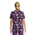 thumbnail image 4 of Scrubstar Women's Alien Amore V-Neck Print Scrub Top, 4 of 4