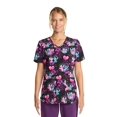 thumbnail image 1 of Scrubstar Women's Alien Amore V-Neck Print Scrub Top, 1 of 4