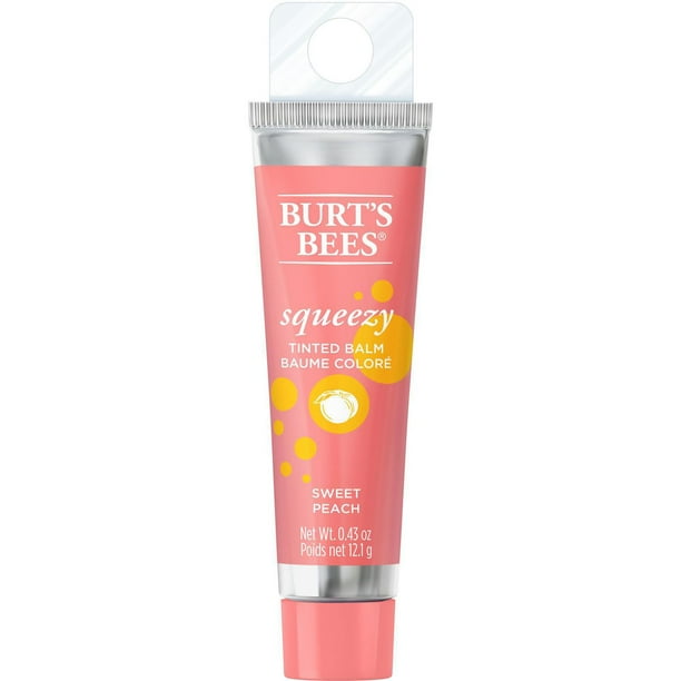Burt's Bees® 100 Natural Origin Squeezy Tinted Lip Balm, Sweet Peach