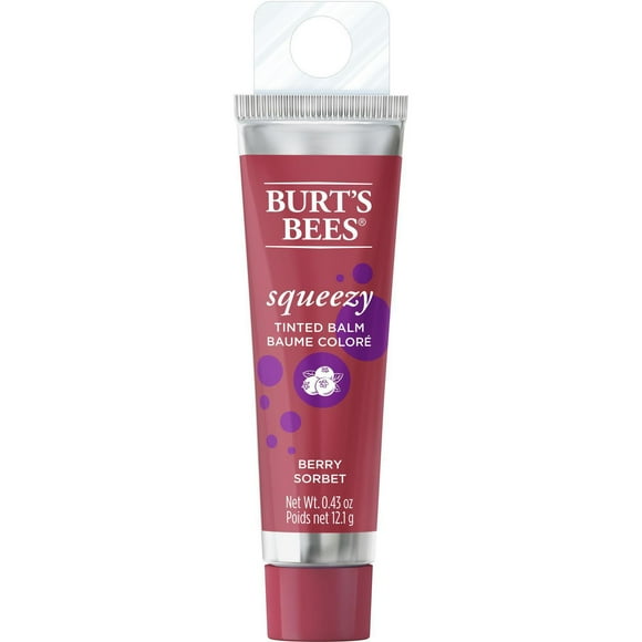 Burt’s Bees® 100% Natural Origin Squeezy Tinted Lip Balm, Berry Sorbet -, 1 Tube