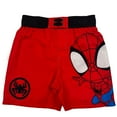 thumbnail image 1 of Marvel Toddler Boys Swinging Spidey Swim Trunk, 1 of 3