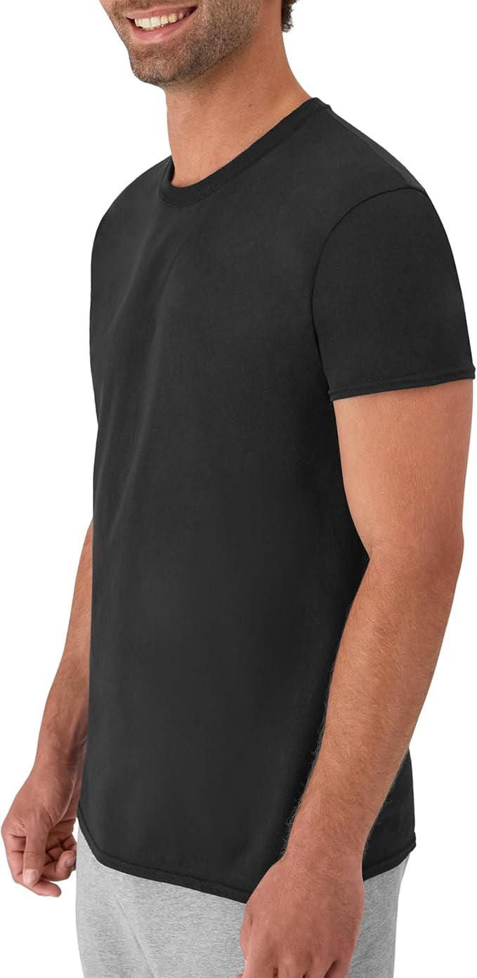 Hanes Men’s Crew-Neck Undershirt Pack, Moisture Wicking