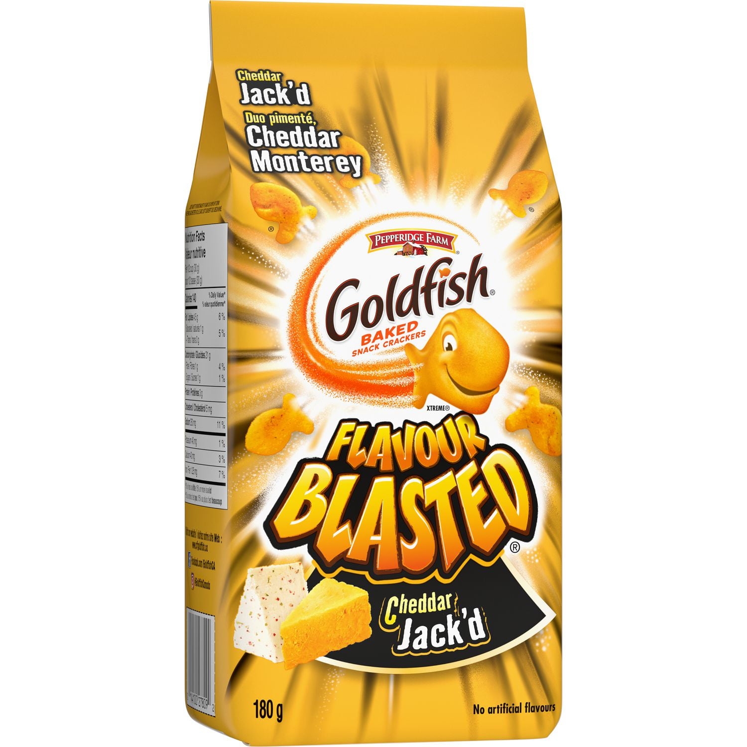 Goldfish Cheddar Jack’d Crackers, Flavour Blasted Walmart Canada