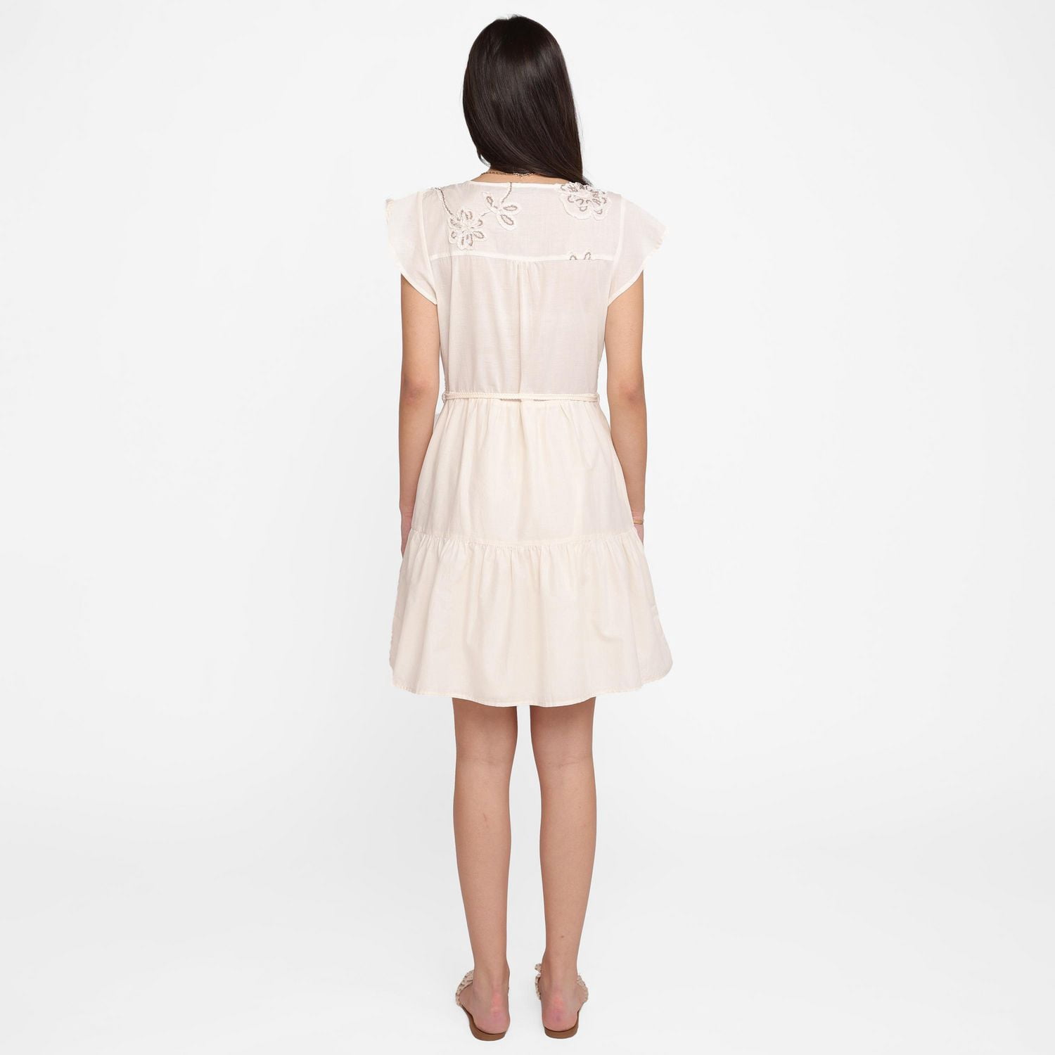 Devoted, Floral Embroidered Dress, Sizes XS-XL