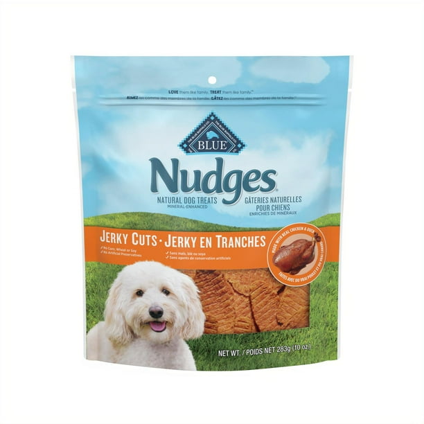 Blue Buffalo Nudges Jerky Cuts Natural Dog Treats, Duck, 283g, BLUE