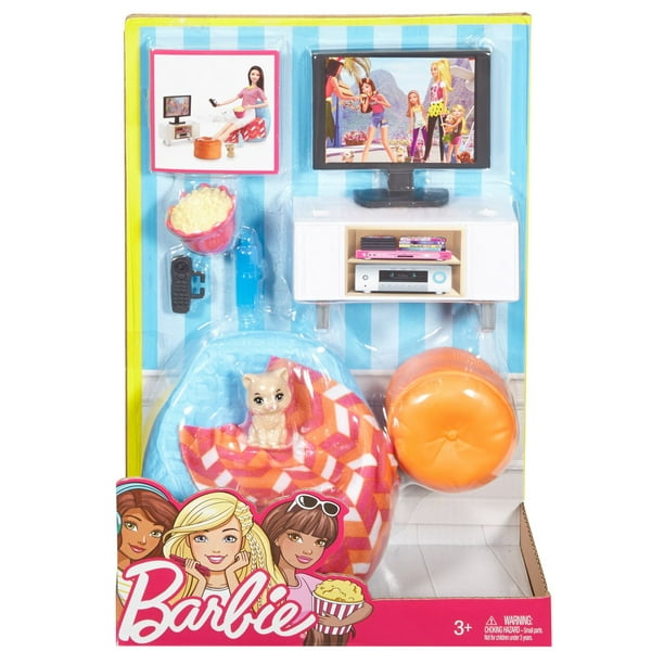 Poupée Barbie Bedroom Personnage Set Accessoires Jeu Jouet pour Petite Fille