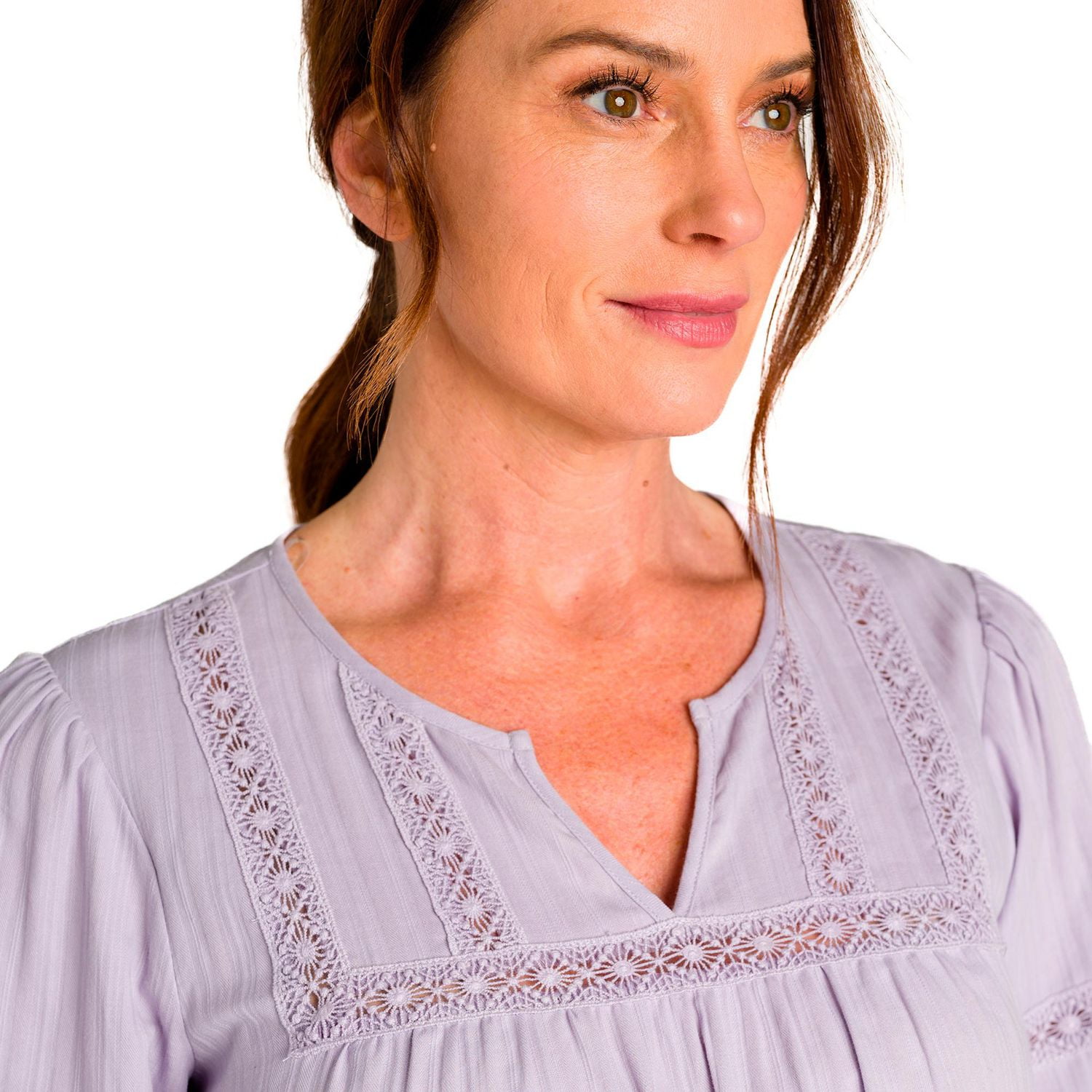 IVY Chemisiere Avec Col En V