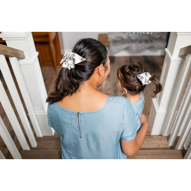 Lulujo - Mommy & Me Matching Hair Tie Scrunchies - Includes 1 Adult  Scrunchie and 1 Toddler Sized Scrunchie 