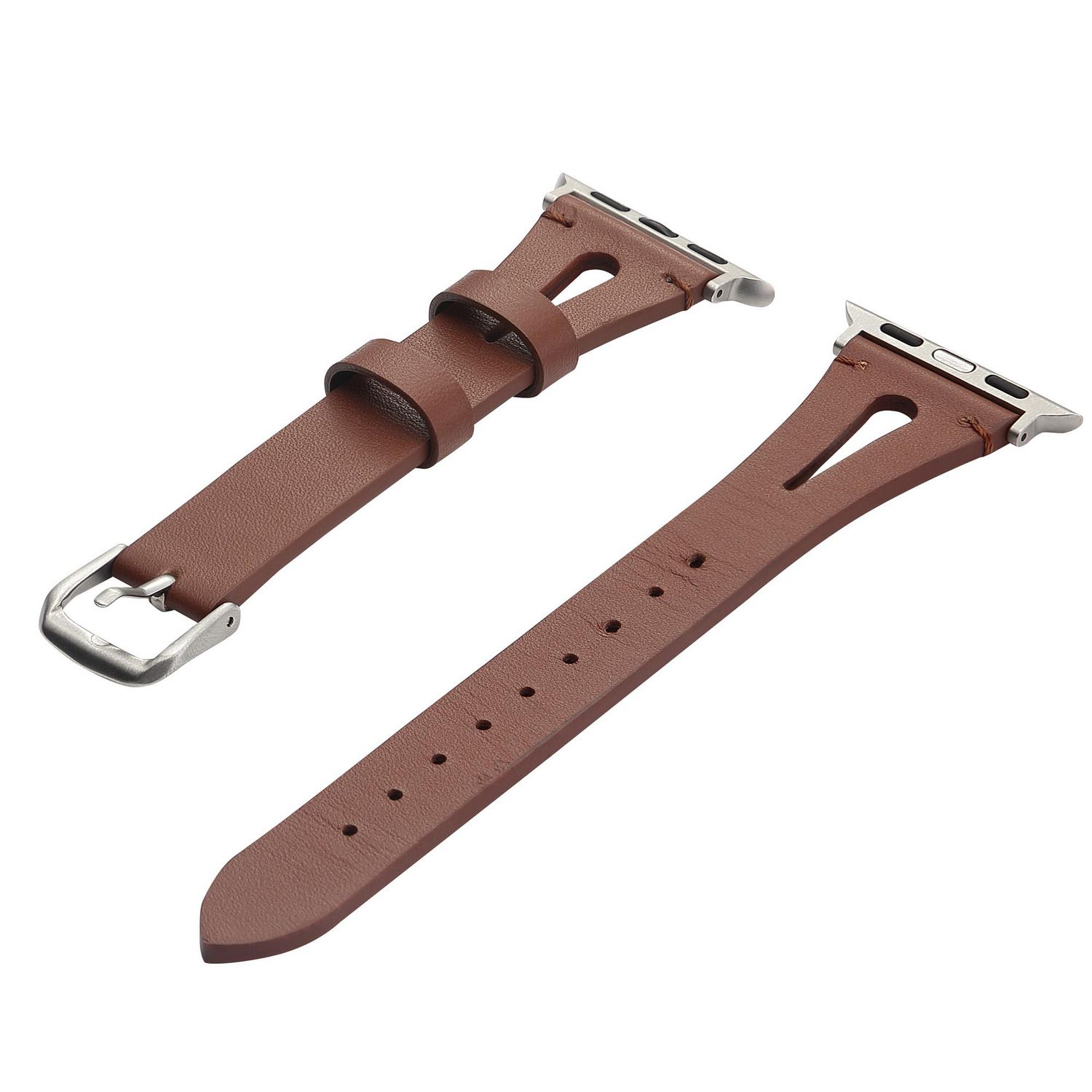 onn. Premium Leather Band for 38-40-41 mm Apple Watch, Adjustable