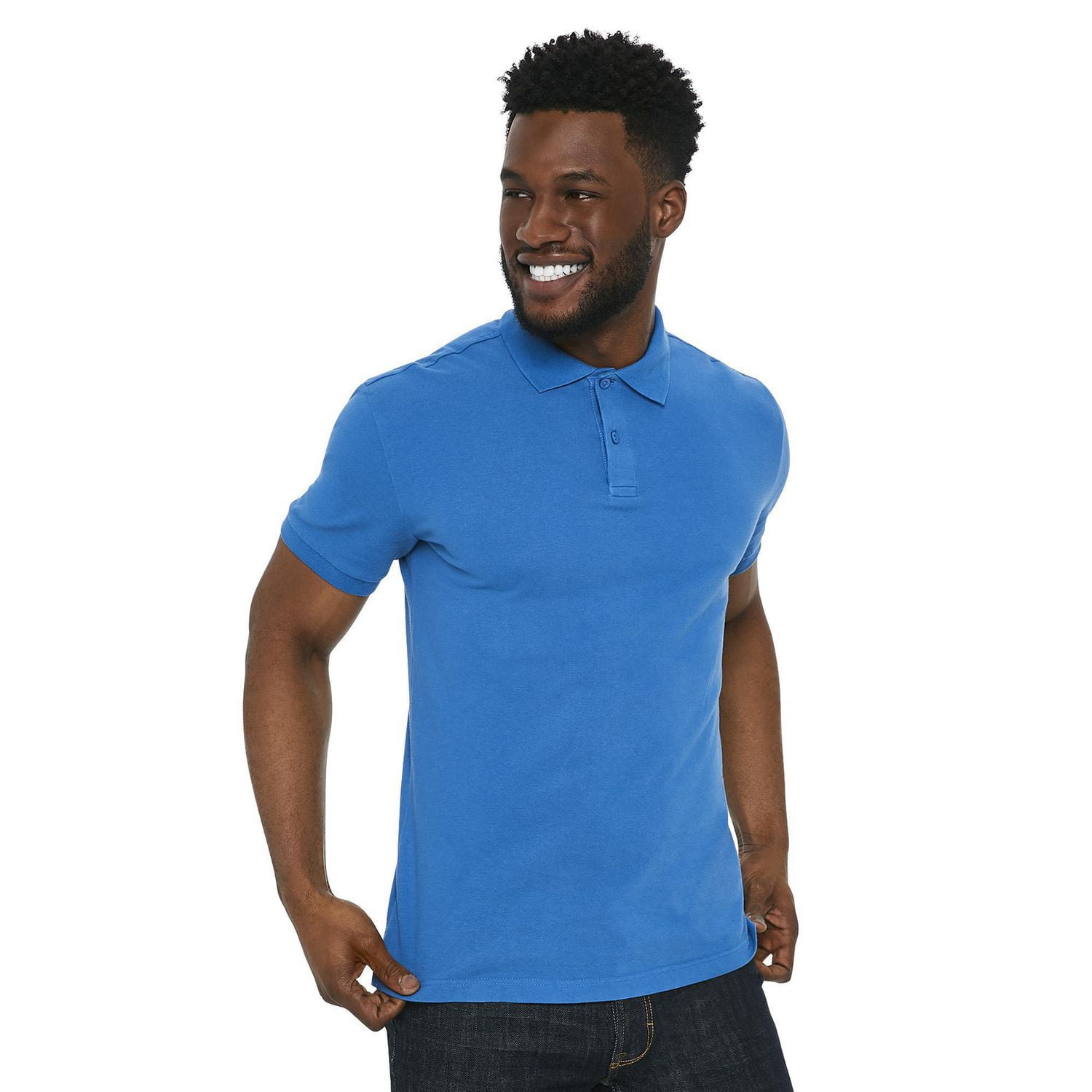 Men's Short Sleeve Solid Pique Polo Walmart Canada