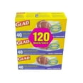 thumbnail image 1 of Glad Freezer Zipper Medium Bags, 3x40 Bags, 1 of 1