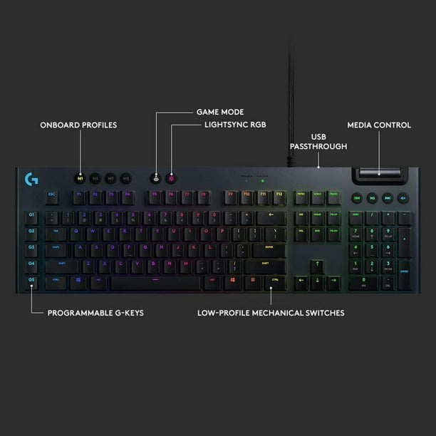 Le clavier gaming Low Profil Logitech G815 Clicky à petit prix