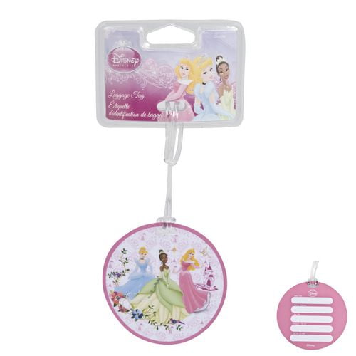 Étiquette d'identification de bagages des princesses Disney