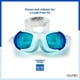 Lunettes de natation Dolfino Pro SportPlus pour jeunes, lot de deux, bleu / fumée Lot de 2 paires de lunettes – image 3 sur 6