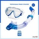 Dolfino Pro Manta Pro Youth Mask and Snorkel Combo - Bleu / Blanc – image 2 sur 6