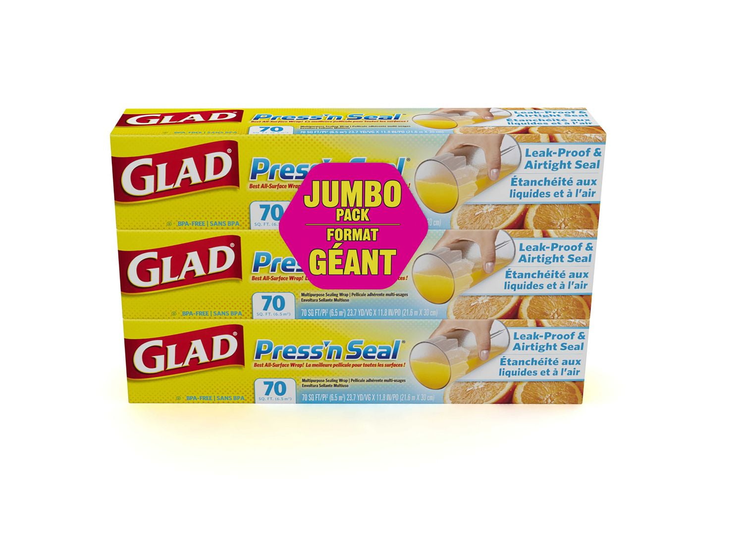 Glad® Press’n Seal™ Multipurpose Sealing Wrap Jumbo Pack Walmart Canada