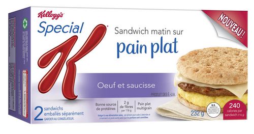 Special K* Flatbread Morning Sandwich - Egg And Sausage - Walmart.ca