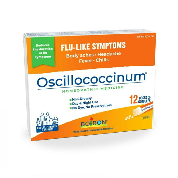 Boiron Oscillococcinum Homeopathic Medicine To Reduces The Duration Of Flu-Like Symptoms Such As Body Aches, Headaches, Fever And Chills