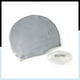 Bonnet de bain en silicone Dolfino Pro - Argent Bonnet de bain avec étui – image 1 sur 4