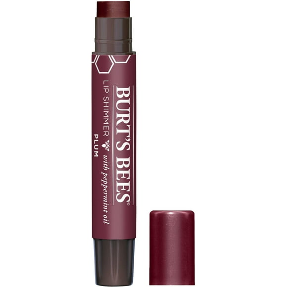 Burt’s Bees 100% Natural Lip Shimmer, Plum -, 1 Tube