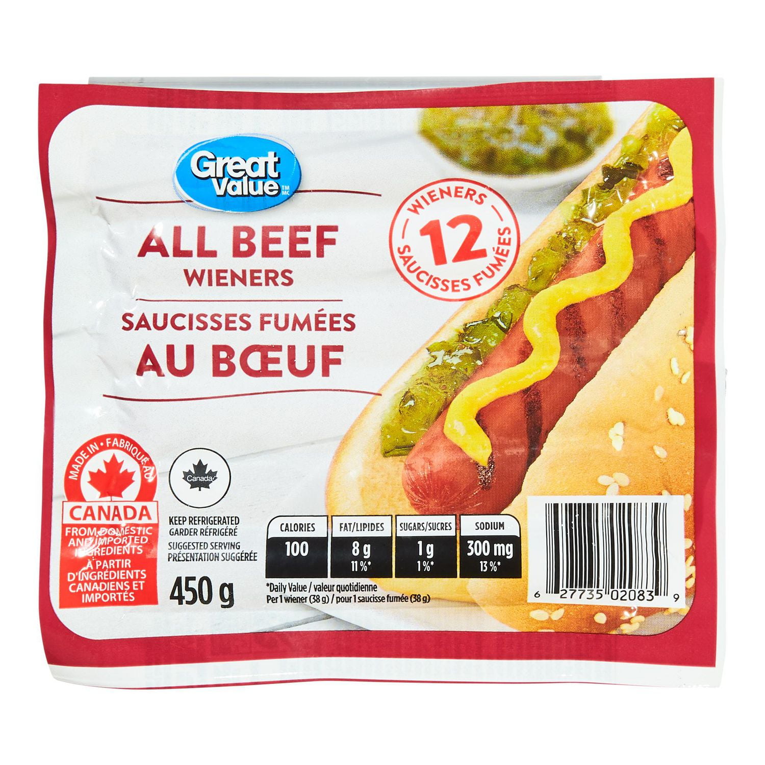 walmart all beef hot dogs