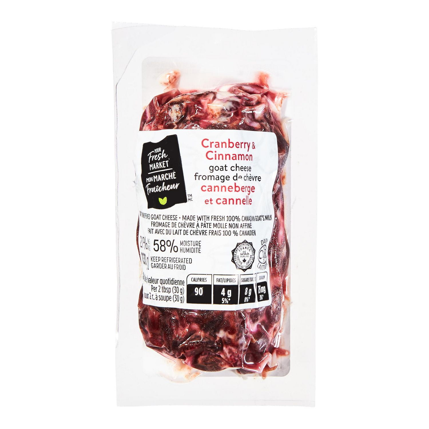 Your Fresh Market Cranberry Cinnamon Goat Cheese 130 g