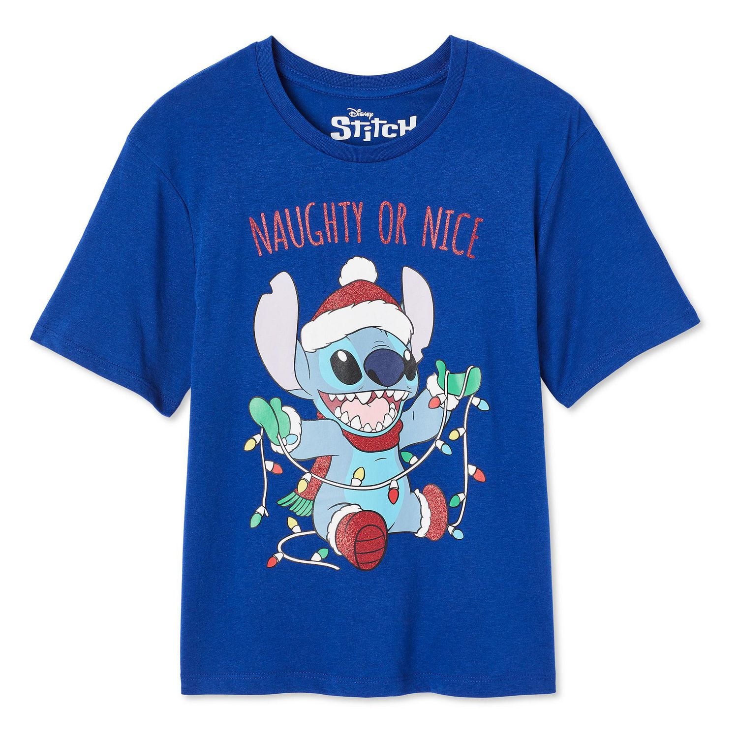 Disney Girls' Stitch Holiday Tee