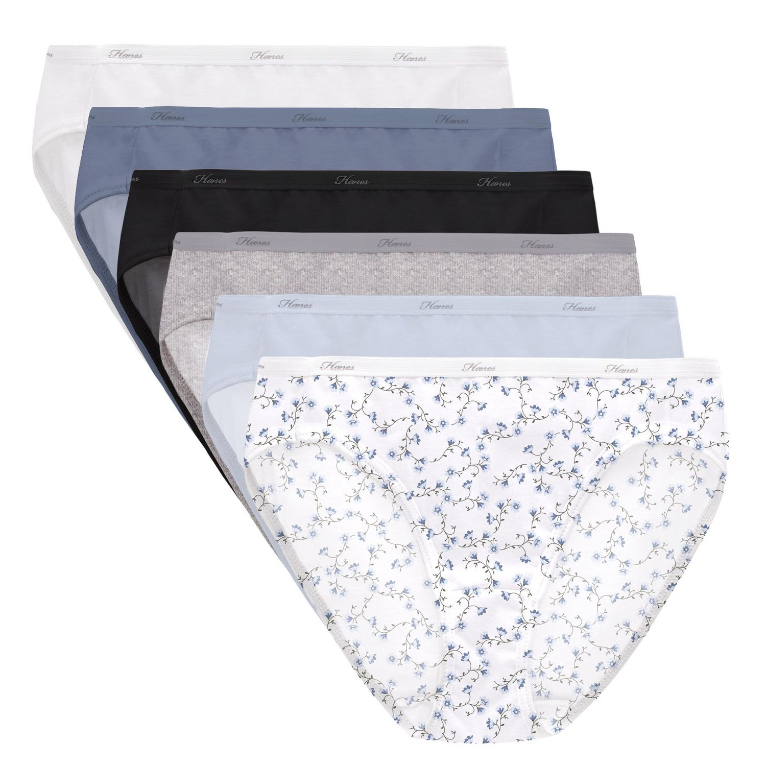 Culotte échancrée en coton de Hanes pour femmes - paq. 6