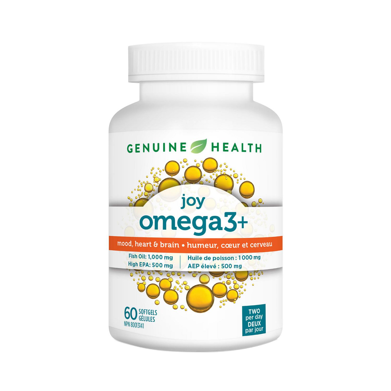 omega3+ joy de Genuine Health, 60 gélules