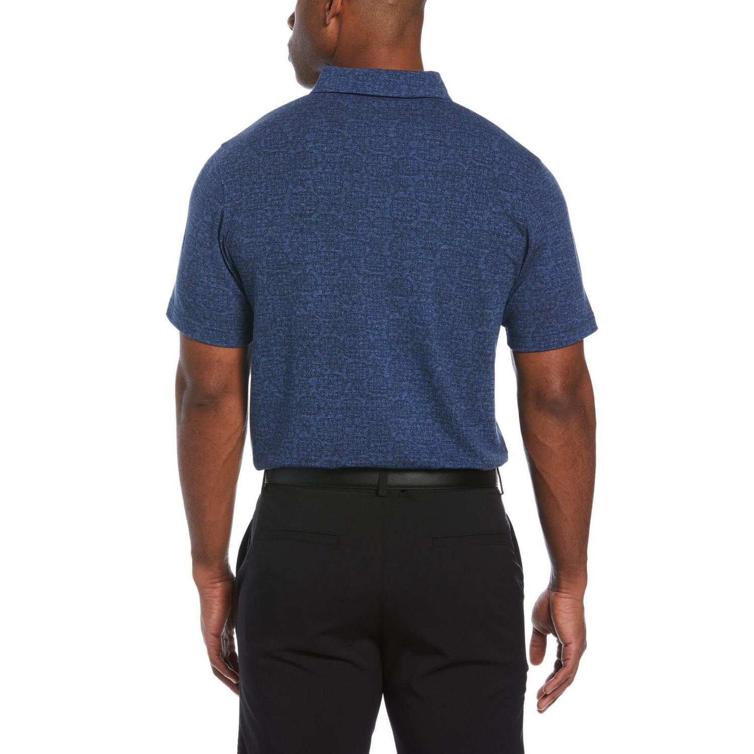 Ben Hogan Men's Mini Geo Print Golf Polo Shirt