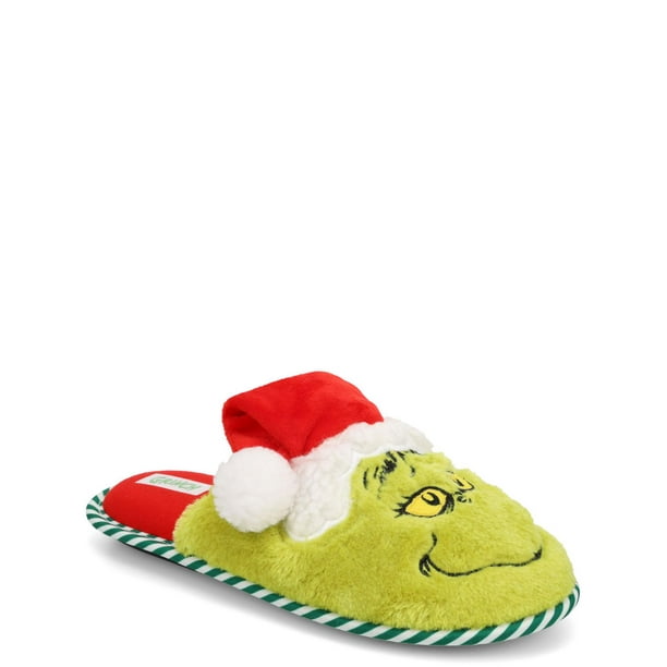Ladies Grinch plush slippers. Walmart.ca