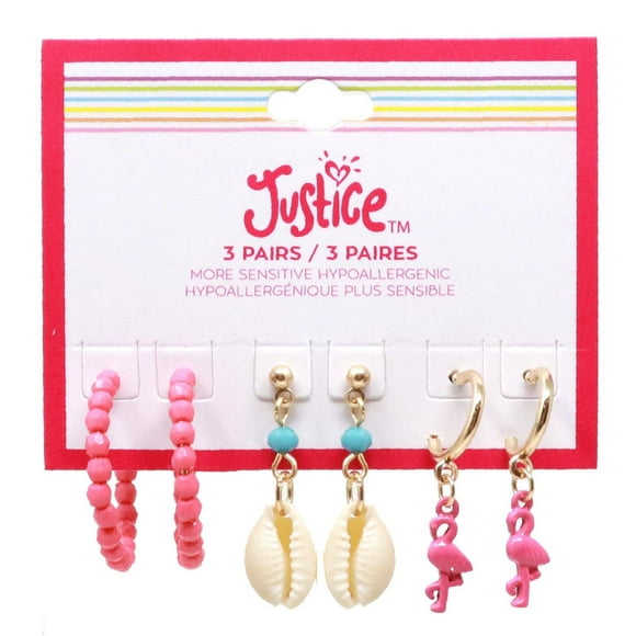 Paquet de Boucles d'oreilles Justice
