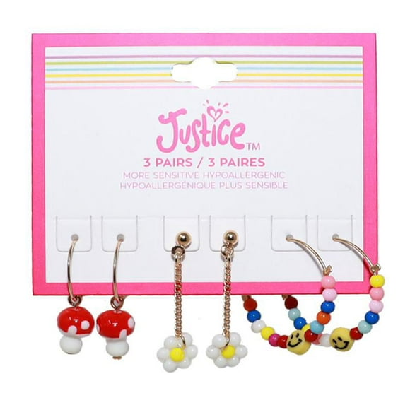 Paquet de Boucles d'oreilles Justice