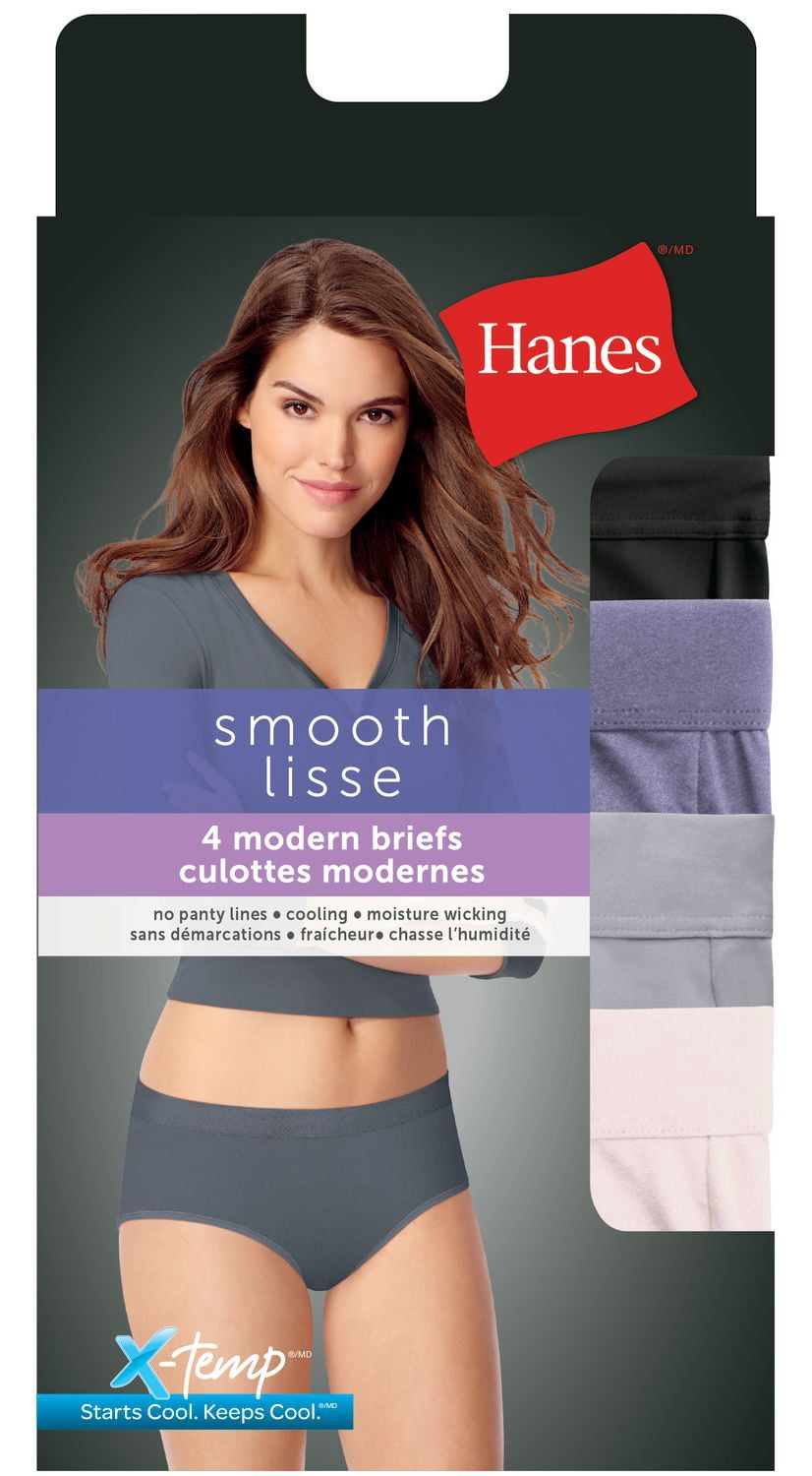 Hanes emballage de 4 culottes modernes pour femme